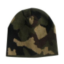 Gorro de punto con tejido de punto en diseño Camo (07NT003)